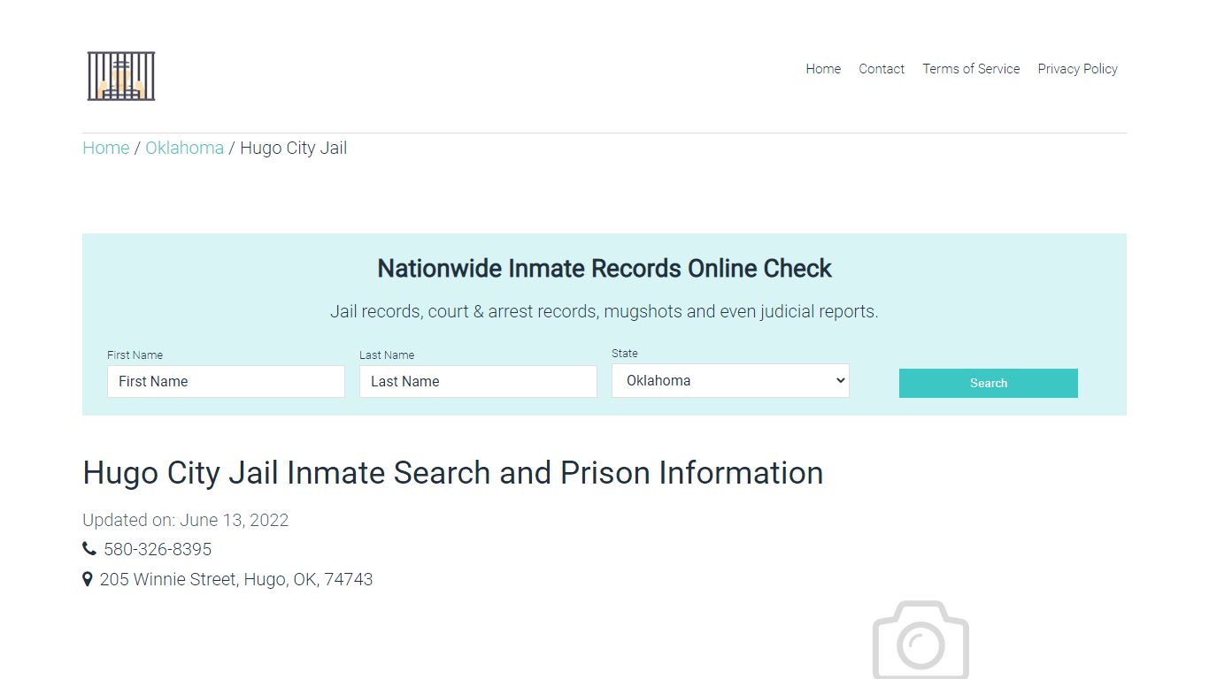 Hugo City Jail Inmate Search, Visitation, Phone no ...